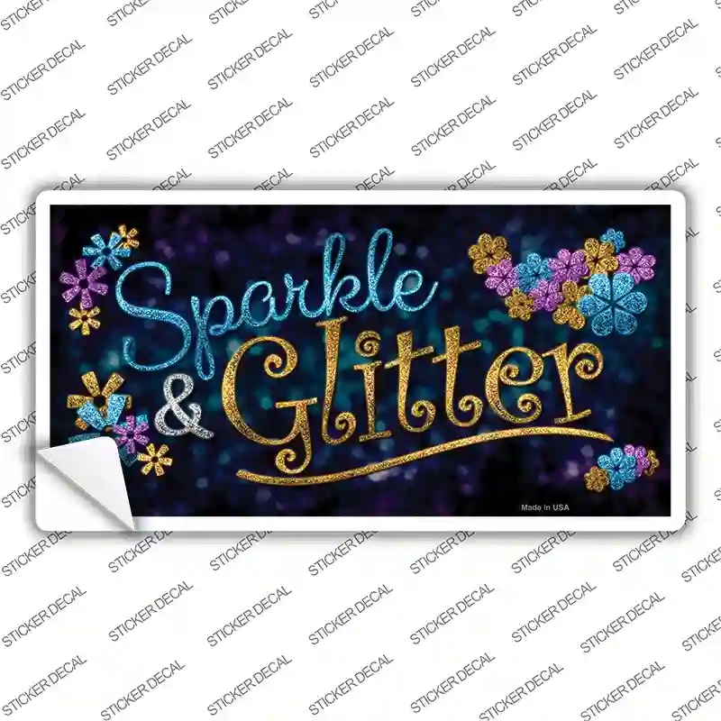 LP-10336s-S Sparkle & Glitter Novelty Sticker Decal - Small