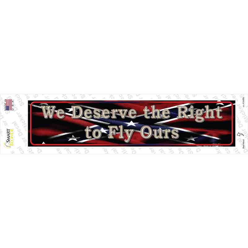 K-649s-M We Deserve the Right Novelty Narrow Sticker Decal - Medium