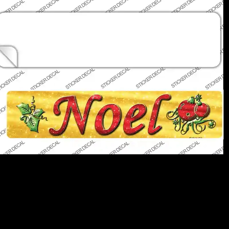 K-653s-XL Noel Novelty Narrow Sticker Decal - Extra Large