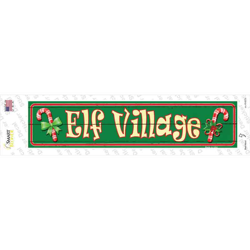 K-657s-M Elf Village Novelty Narrow Sticker Decal - Medium
