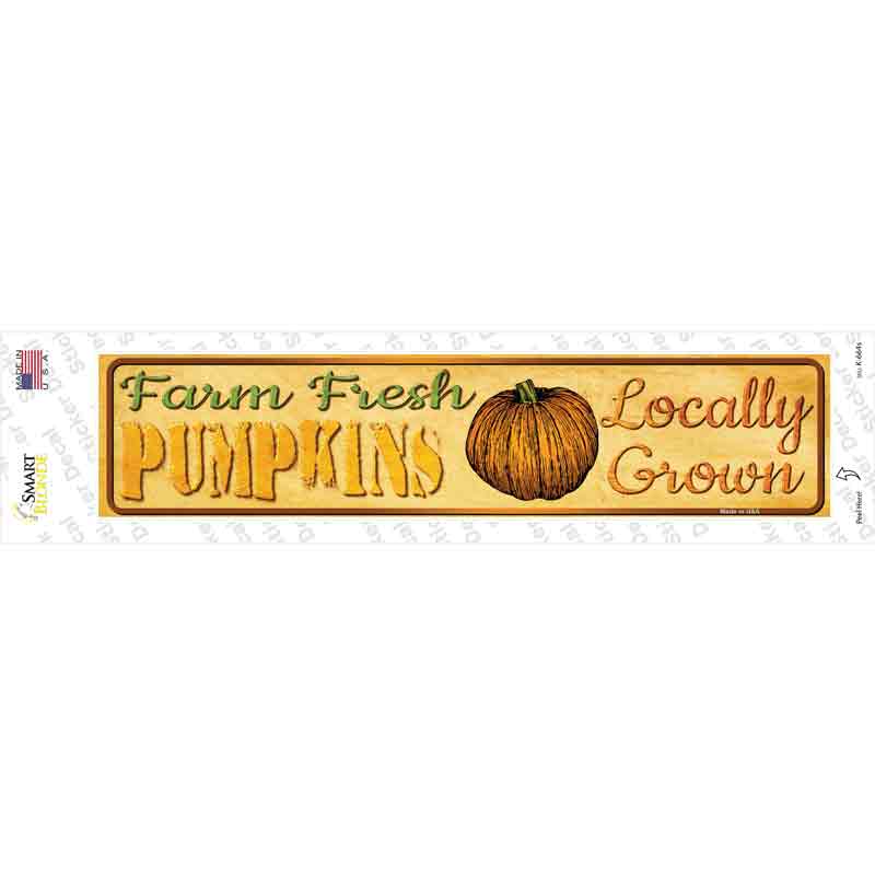 K-664s-M Farm Fresh Pumpkins Novelty Narrow Sticker Decal - Medium