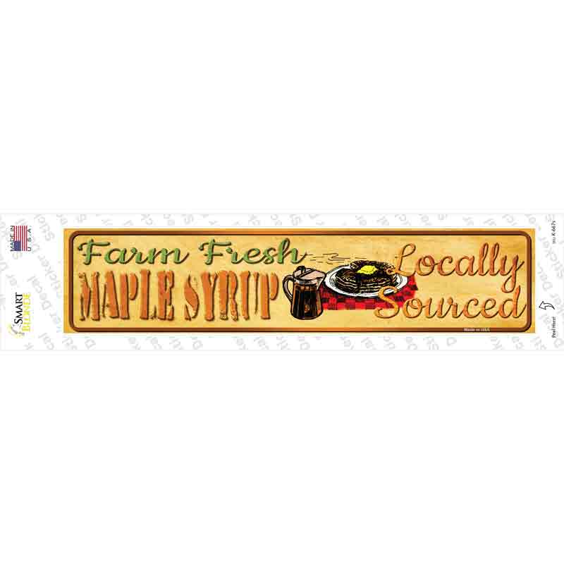 K-667s-M Farm Fresh Maple Syrup Novelty Narrow Sticker Decal - Medium