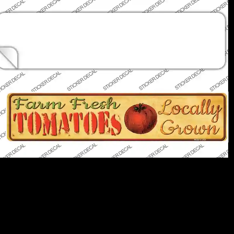 K-681s-S Farm Fresh Tomatoes Novelty Narrow Sticker Decal - Small