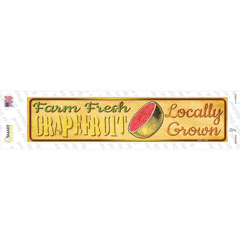 K-683s-M Farm Fresh Grapefruit Novelty Narrow Sticker Decal - Medium