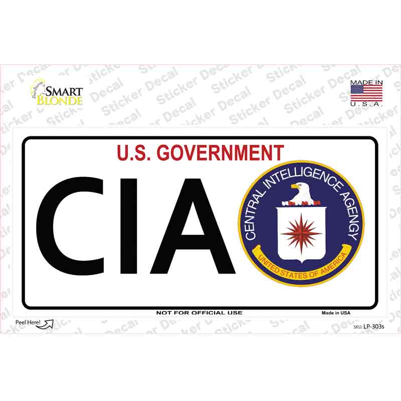 LP-303s-M CIA Novelty Sticker Decal - Medium