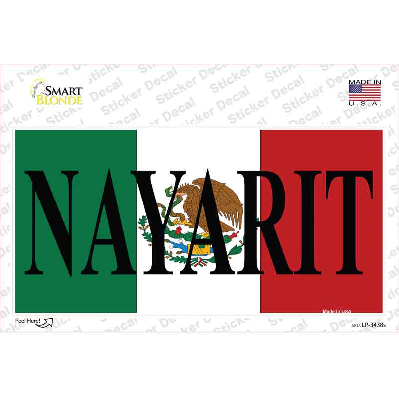 LP-3438s-M Nayarit Novelty Sticker Decal - Medium