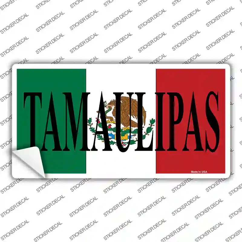 LP-3444s-XL Tamaulipas Mexico Background Novelty Sticker Decal - Extra Large