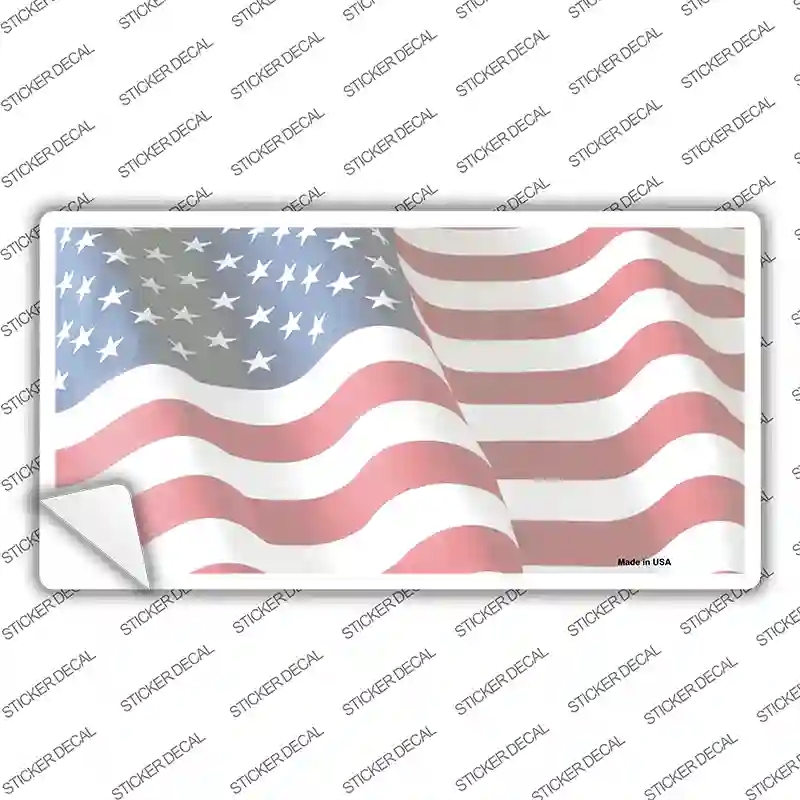 LP-3462s-S Faded Old Glory Novelty Sticker Decal - Small
