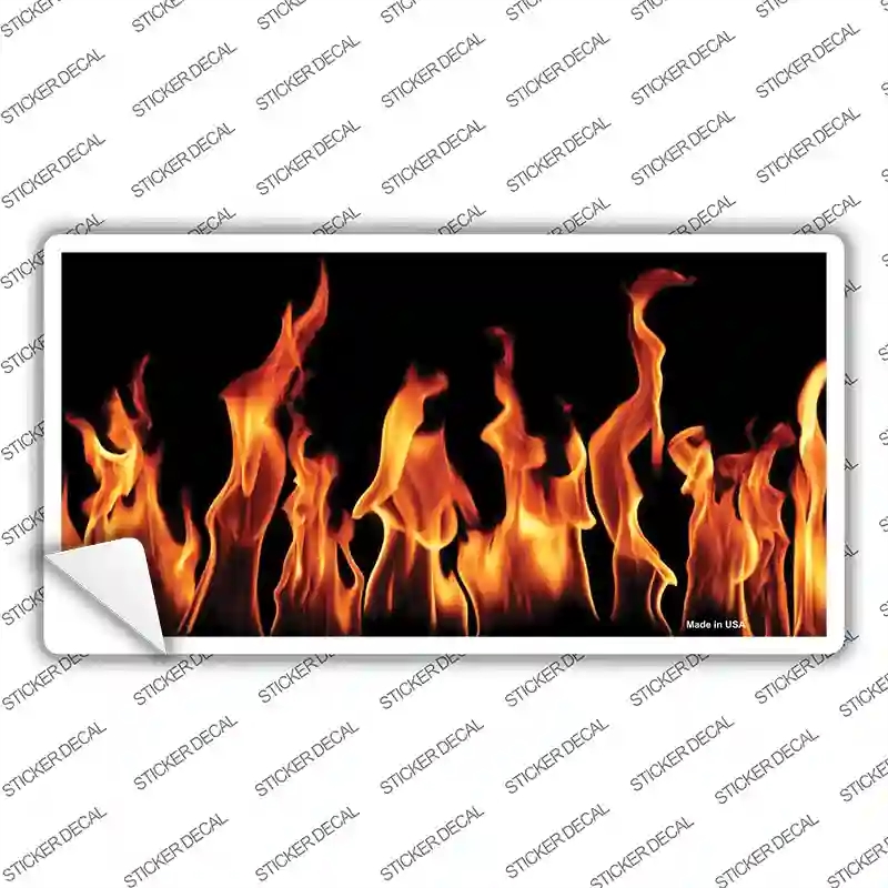 LP-3506s-XL Flames Customizable Novelty Sticker Decal - Extra Large