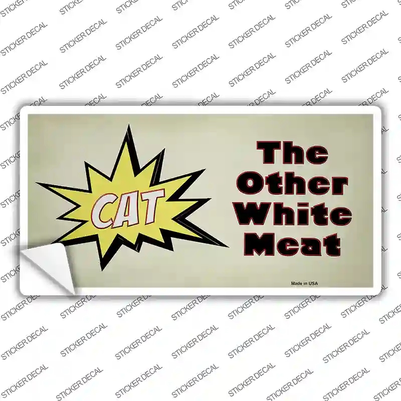 LP-13678s-XL Cat Other White Meat Novelty Sticker Decal - Extra Large