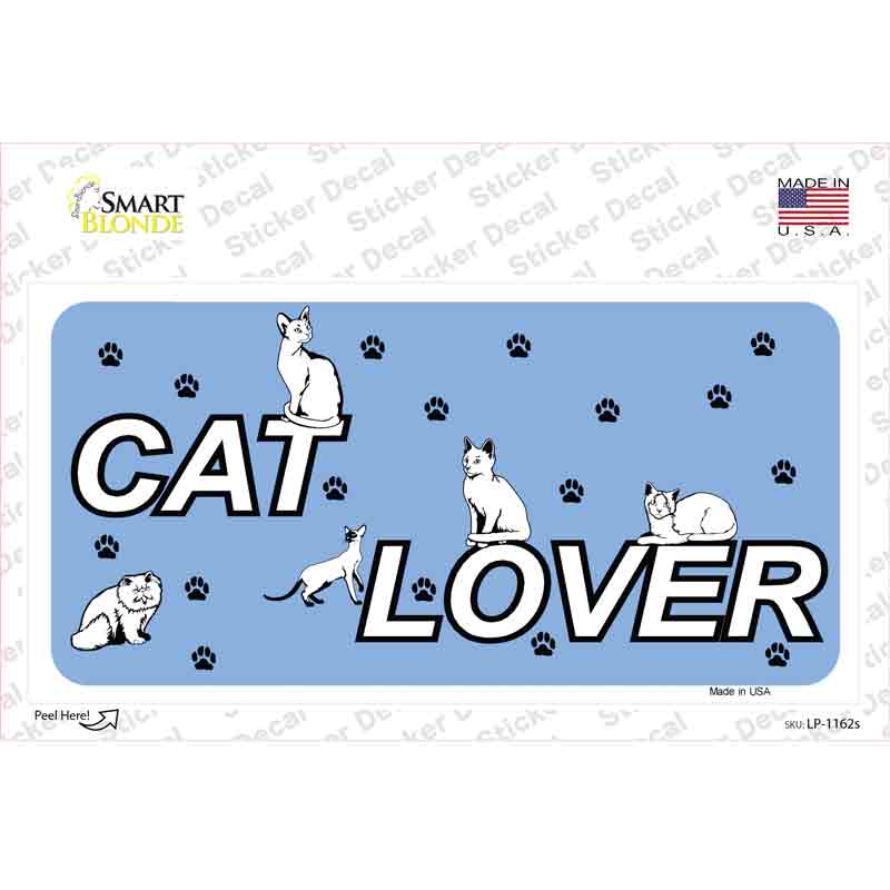 LP-1162s-M Cat Lover Novelty Sticker Decal - Medium