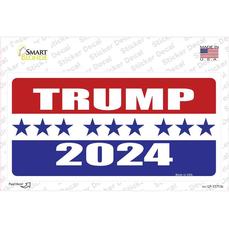 LP-11713s-M Trump 2024 Star Novelty Sticker Decal - Medium