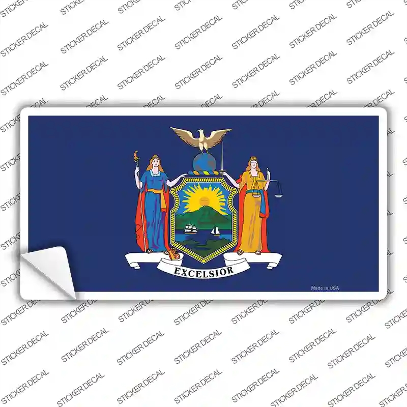 LP-3594s-L   York State Flag Novelty Sticker Decal - Large