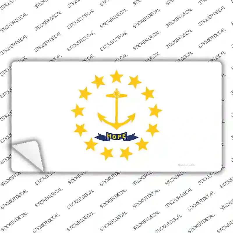 LP-3600s-L Rhode Island State Flag Novelty Sticker Decal - Large