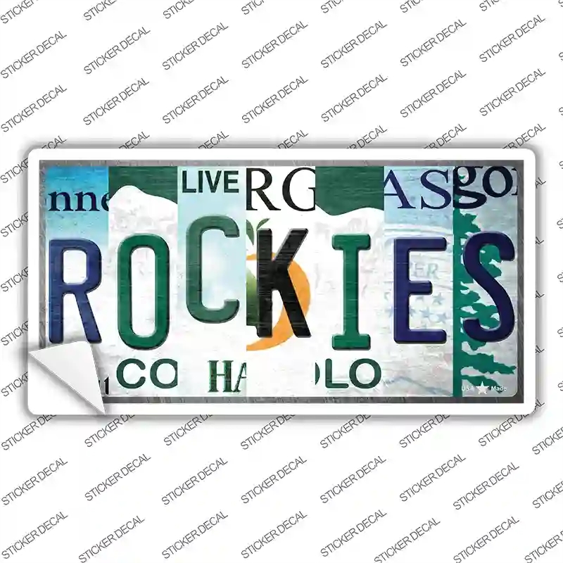 LP-13191s-XL Rockies Strip Art Novelty Sticker Decal - Extra Large