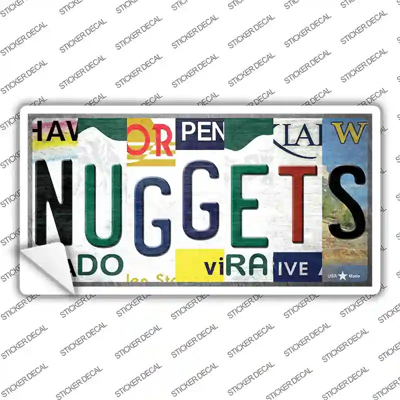 LP-13218s-S Nuggets Strip Art Novelty Sticker Decal - Small