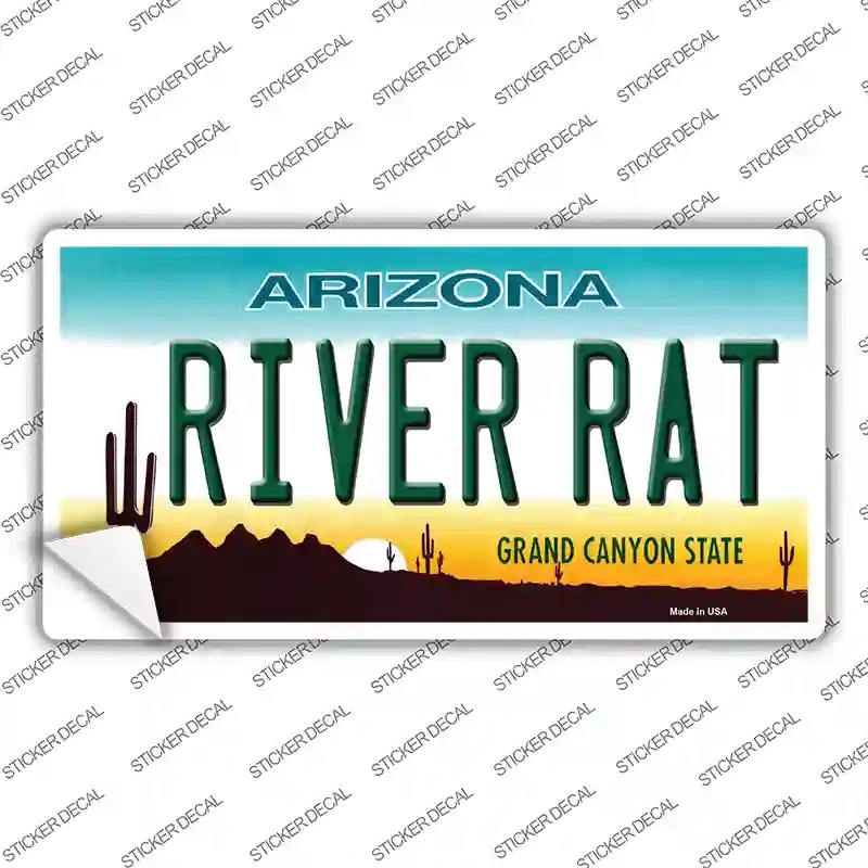 LP-4764s-S River Rat Arizona Novelty Sticker Decal - Small