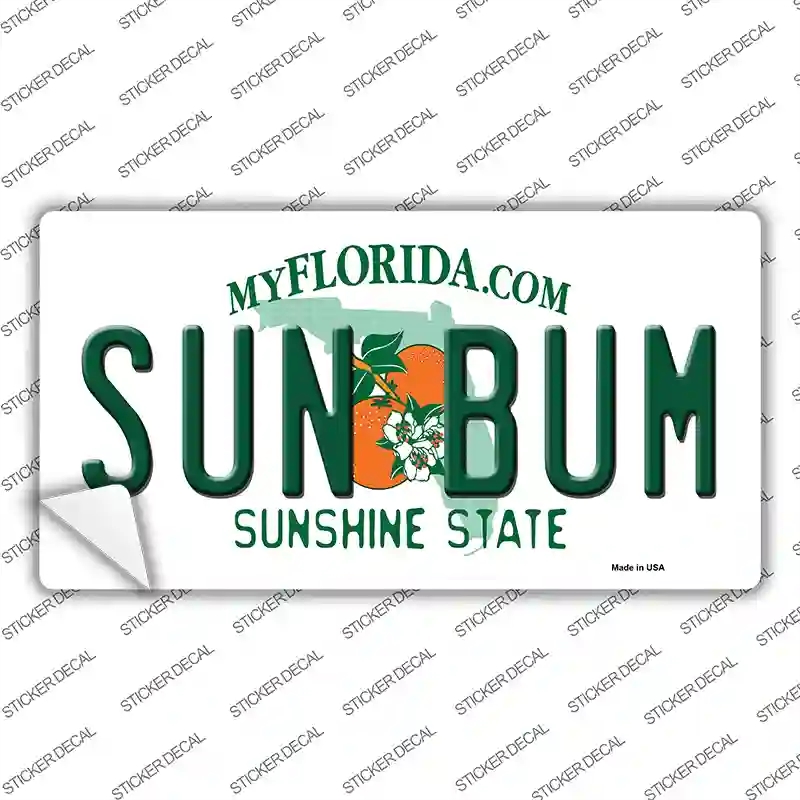 LP-6026s-S Sun Bum Florida Novelty Sticker Decal - Small