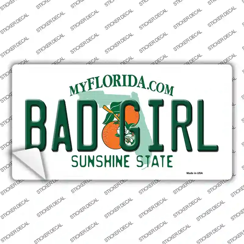 LP-6031s-S Bad Girl Florida Novelty Sticker Decal - Small