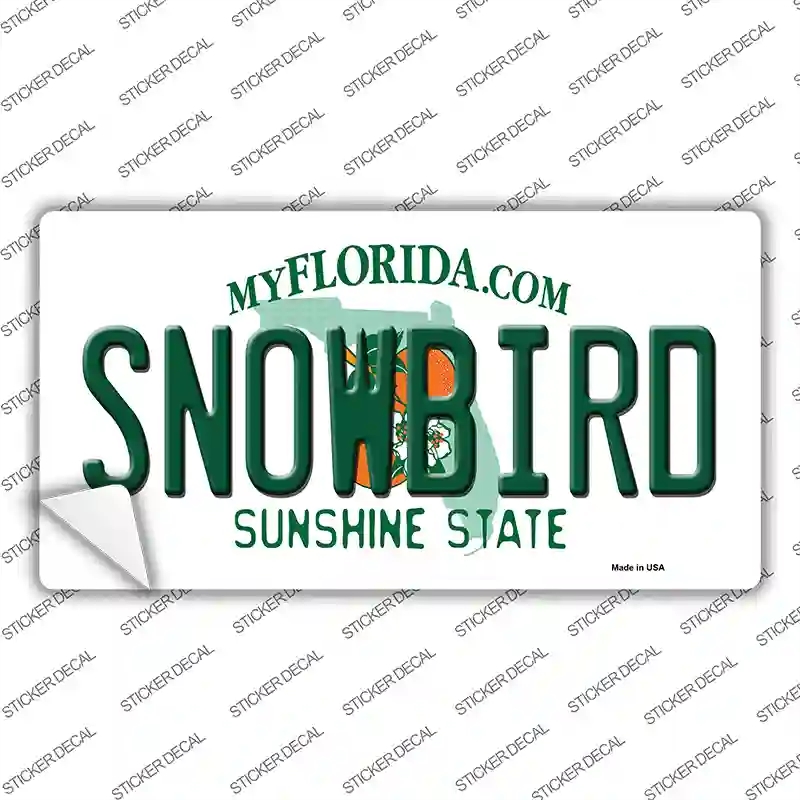 LP-6034s-S Snowbird Florida Novelty Sticker Decal - Small