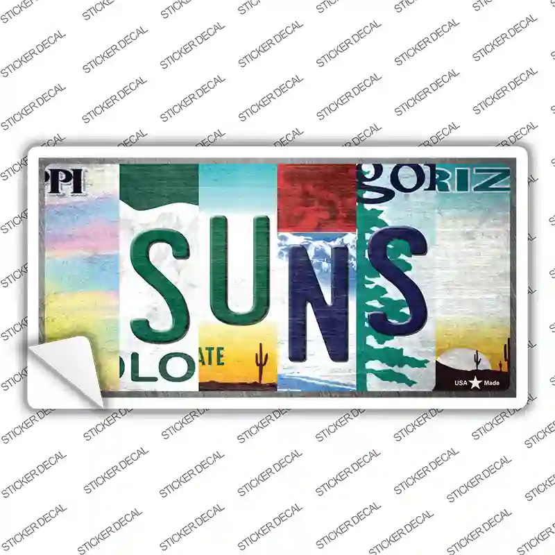 LP-13234s-XL Suns Strip Art Novelty Sticker Decal - Extra Large