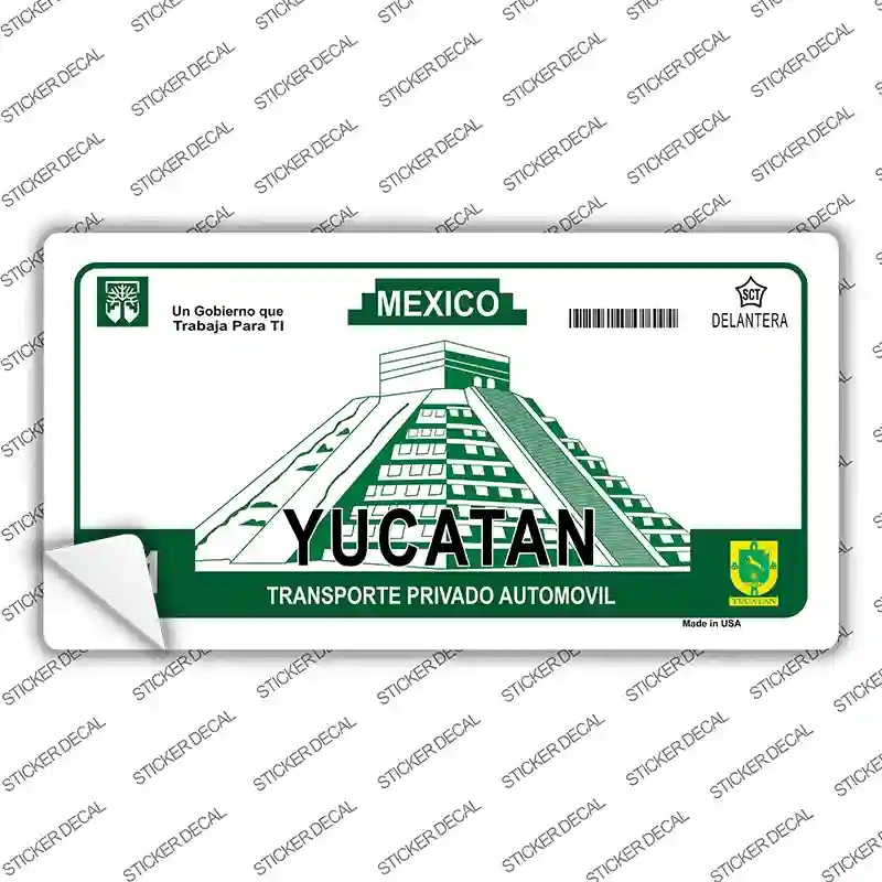 LP-4818s-S Yucatan Mexico Novelty Sticker Decal - Small