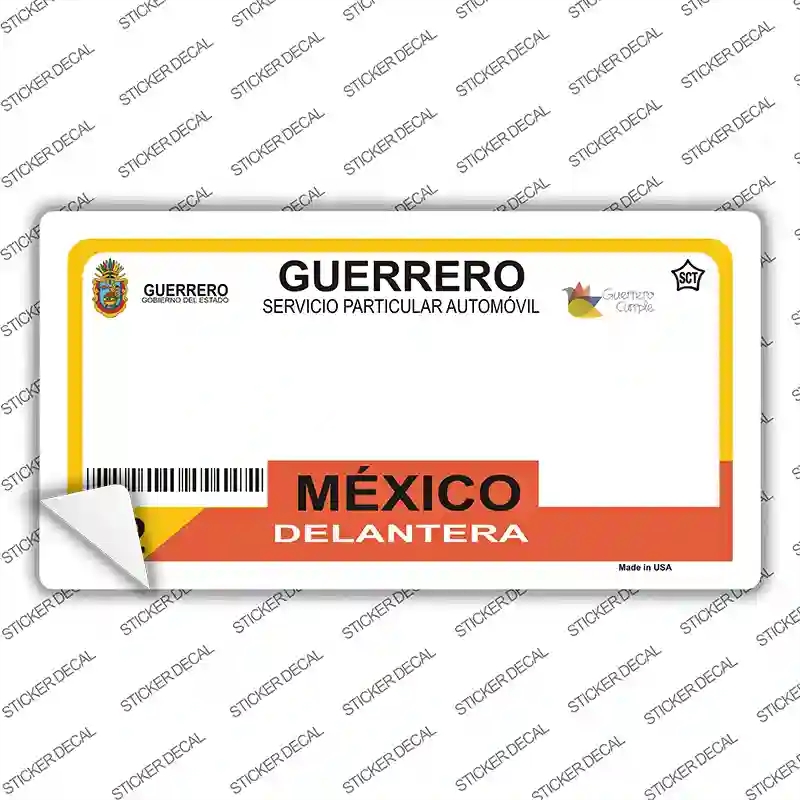 LP-4820s-S Guerrero Mexico Novelty Sticker Decal - Small