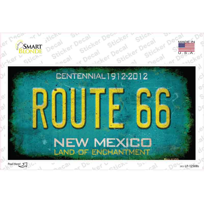 LP-12508s-M Route 66   Mexico Novelty Sticker Decal - Medium