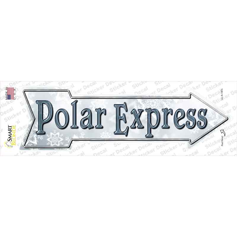 A-147s-M Polar Express Novelty Arrow Sticker Decal - Medium