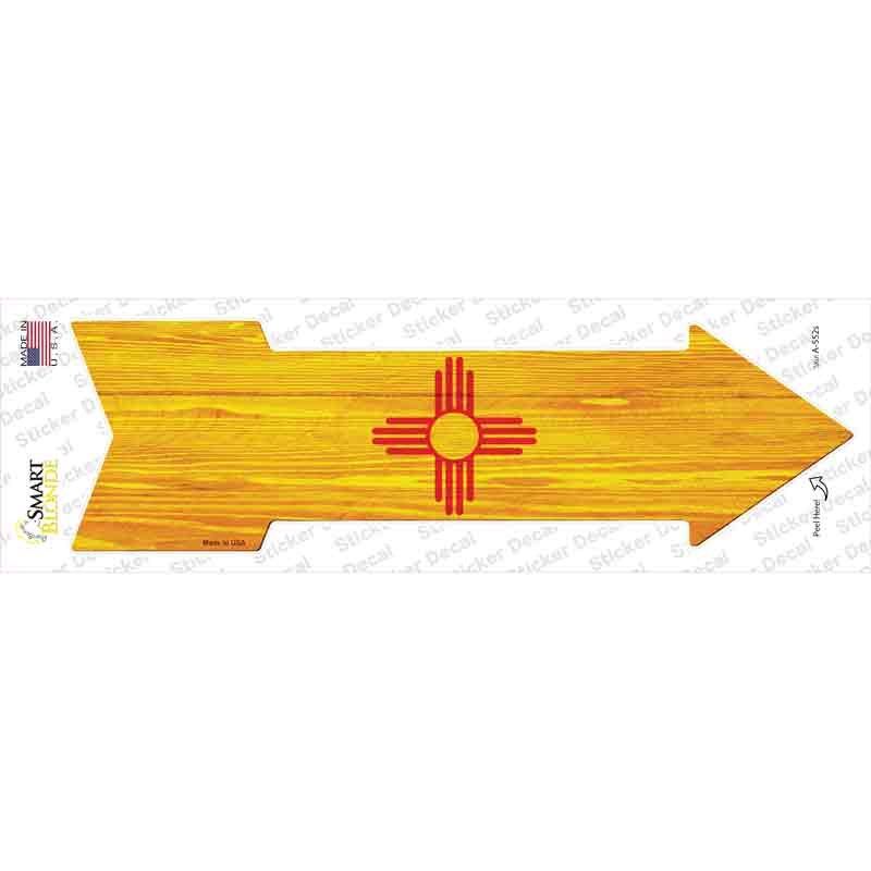 A-552s-M   Mexico State Flag Novelty Arrow Sticker Decal - Medium