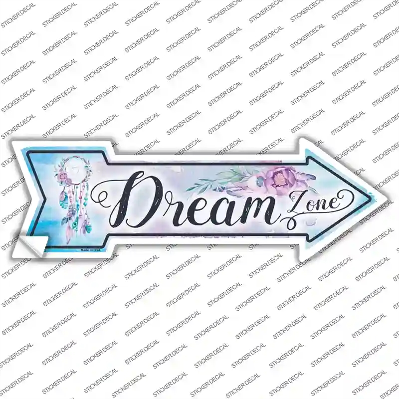 A-580s-L Dream Zone Novelty Arrow Sticker Decal - Large