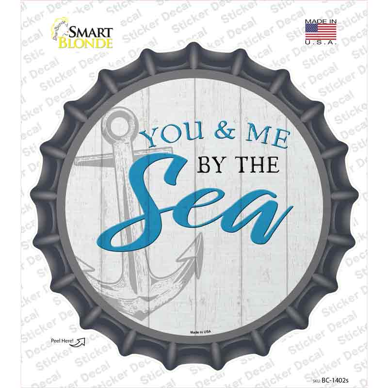 BC-1402s-M You & Me by the Sea Novelty Bottle Cap Sticker Decal - Medium