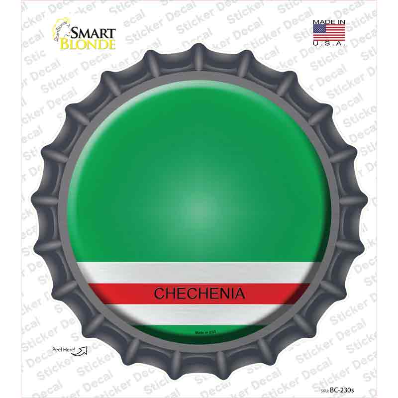 BC-230s-M Chechenia Country Novelty Bottle Cap Sticker Decal - Medium