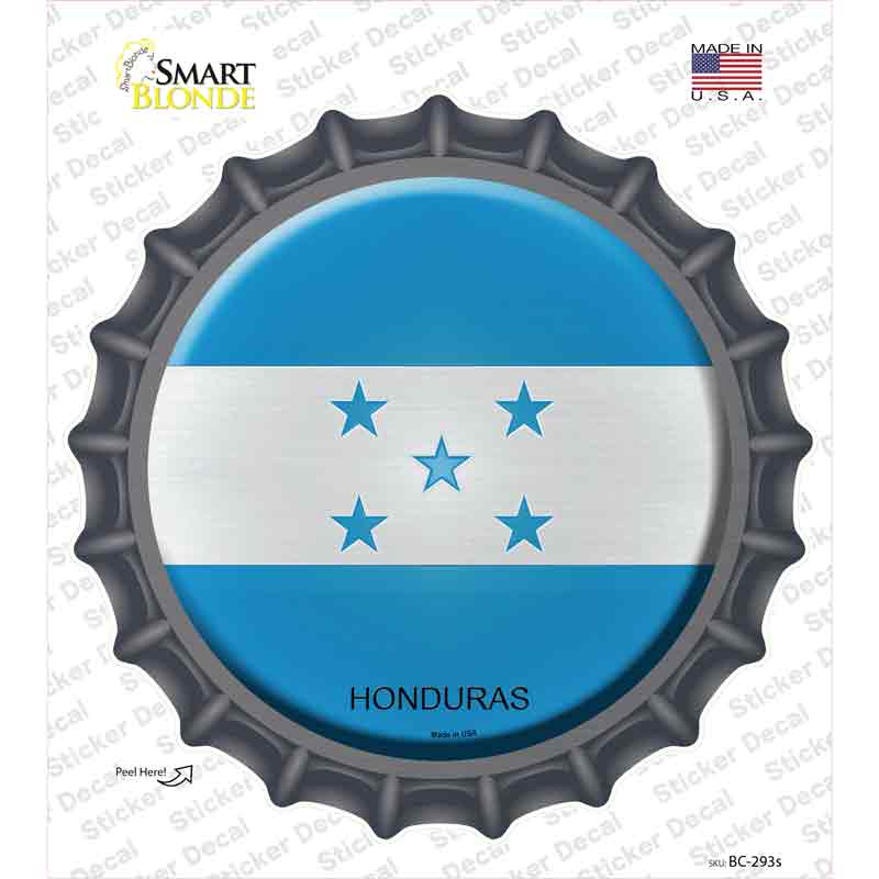 BC-293s-M Honduras Country Novelty Bottle Cap Sticker Decal - Medium