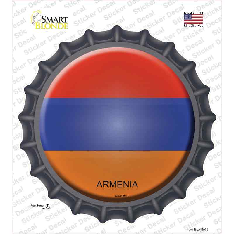 BC-194s-M Armenia Novelty Bottle Cap Sticker Decal - Medium