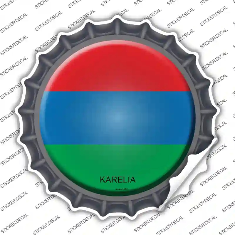BC-315s-S Karelia Country Novelty Bottle Cap Sticker Decal - Small