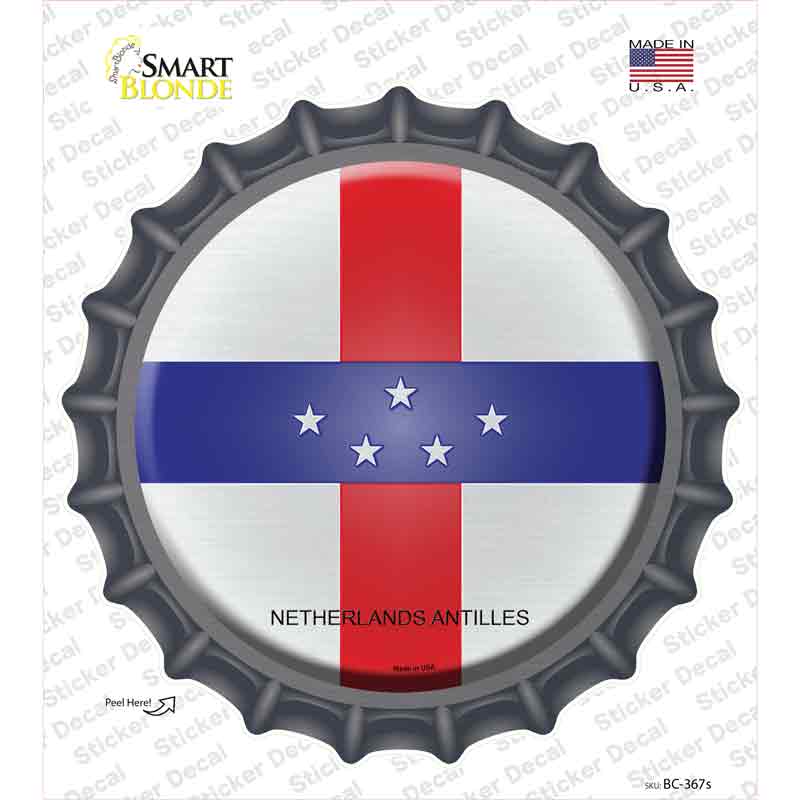 BC-367s-M Netherlands Artilles Country Novelty Bottle Cap Sticker Decal - Medium