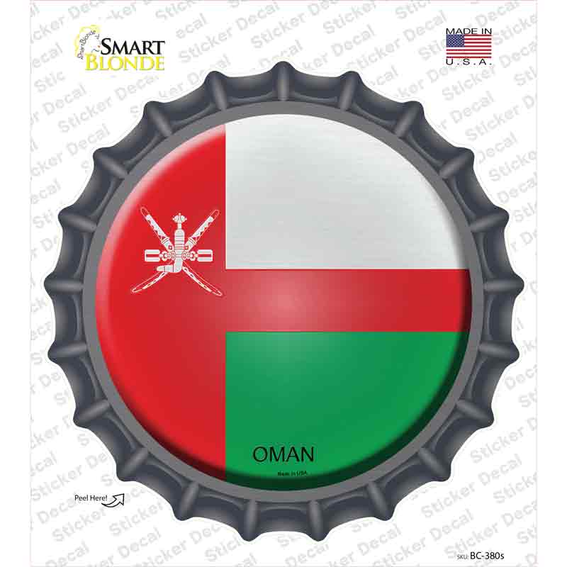 BC-380s-M Oman Country Novelty Bottle Cap Sticker Decal - Medium