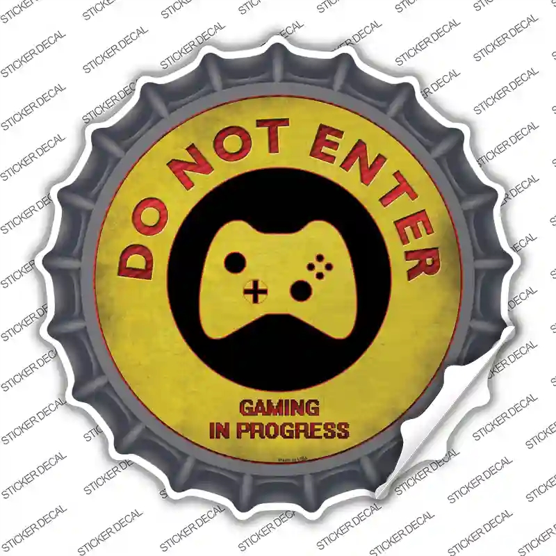 BC-812s-L Do Not Enter Xbox Novelty Bottle Cap Sticker Decal - Large