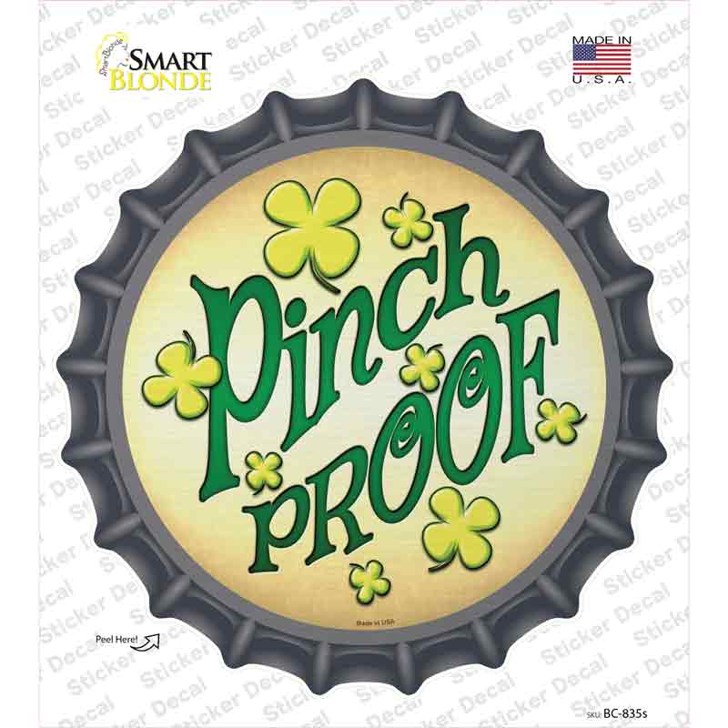BC-835s-M Pinch Proof Novelty Bottle Cap Sticker Decal - Medium