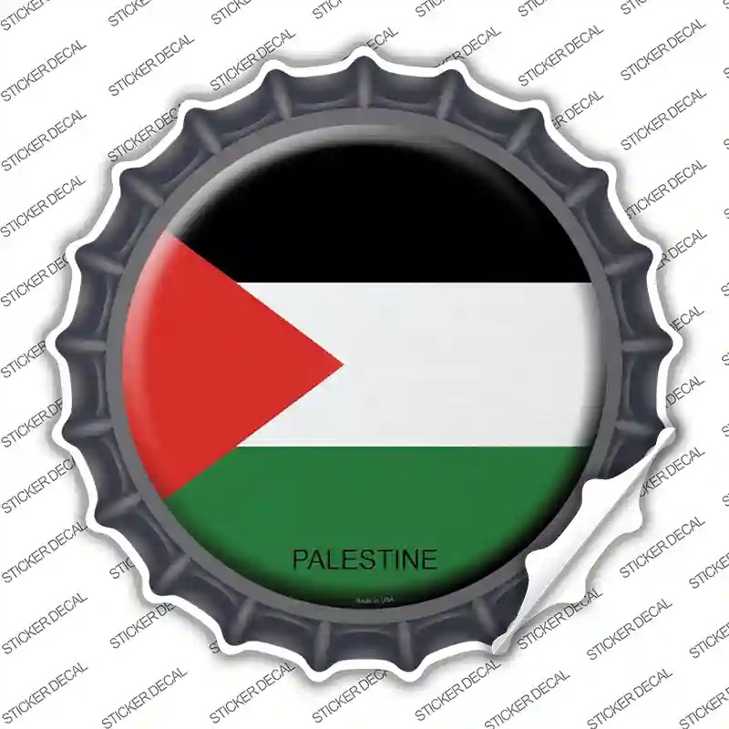 BC-384s-L Palestine Country Novelty Bottle Cap Sticker Decal - Large