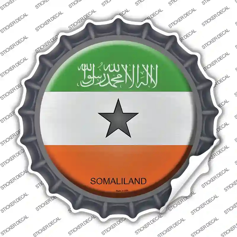 BC-418s-S Somaliland Country Novelty Bottle Cap Sticker Decal - Small