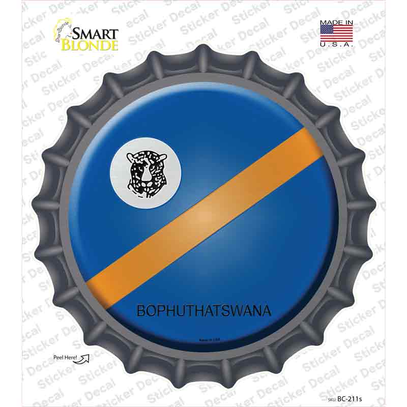 BC-211s-M Bophuthatswana Country Novelty Bottle Cap Sticker Decal - Medium