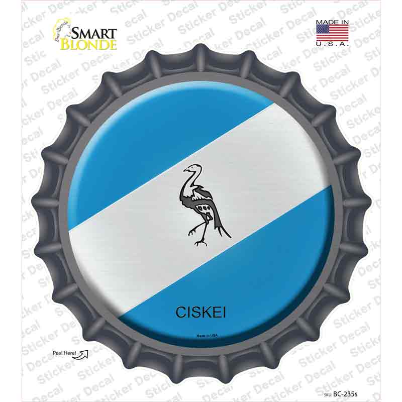 BC-235s-M Ciskei Country Novelty Bottle Cap Sticker Decal - Medium