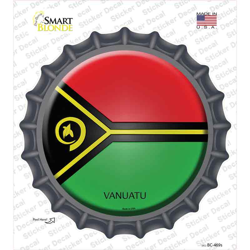 BC-469s-M Vanuatu Country Novelty Bottle Cap Sticker Decal - Medium
