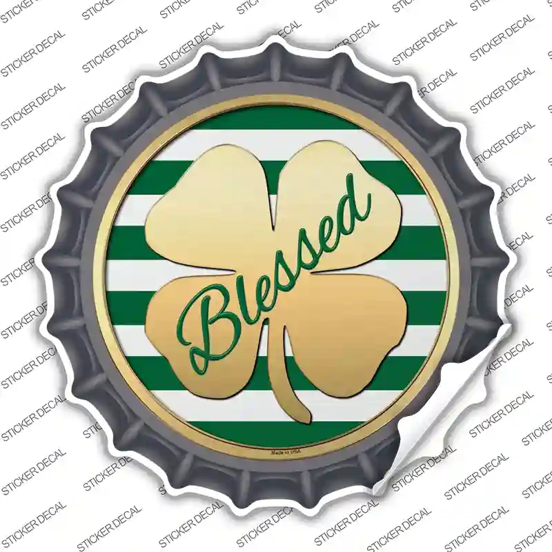 BC-609s-L Blessed Novelty Bottle Cap Sticker Decal - Large