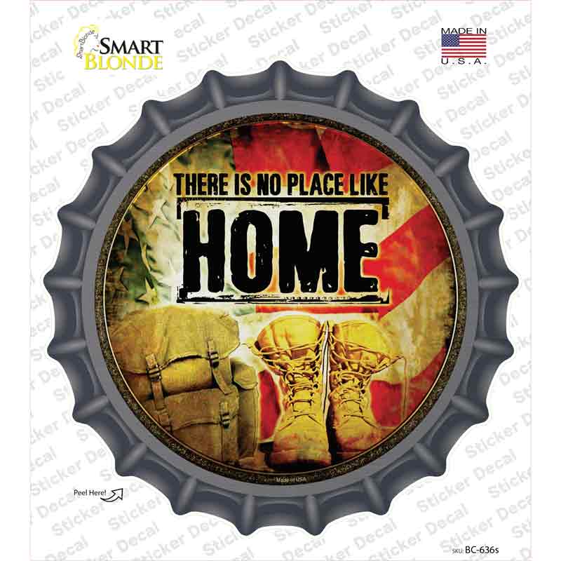 BC-636s-M There is No Place Like Home Novelty Bottle Cap Sticker Decal - Medium