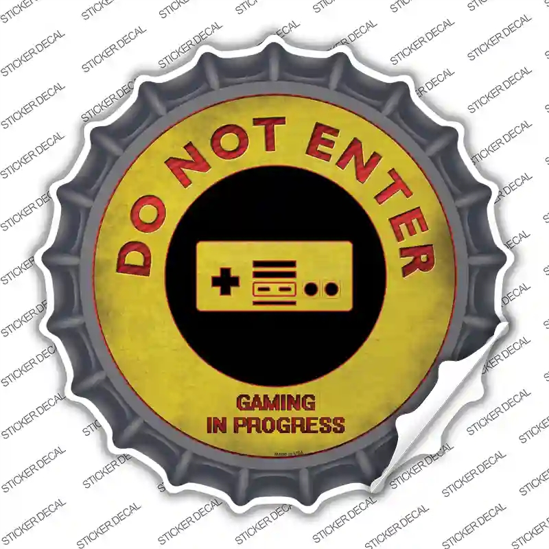 BC-811s-XL Do Not Enter NES Novelty Bottle Cap Sticker Decal - Extra Large