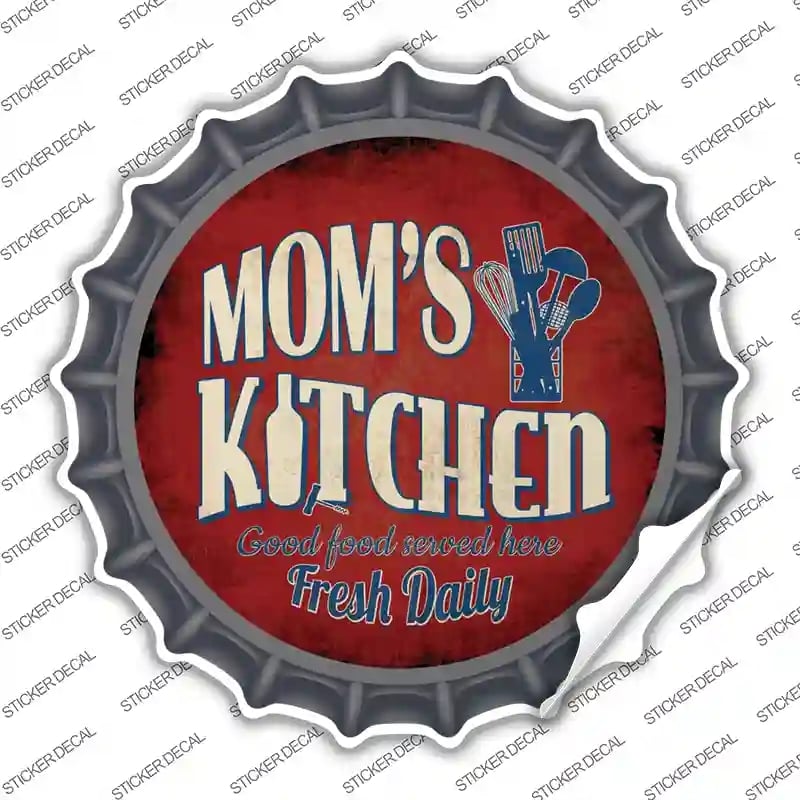 BC-849s-L Moms Kitchen Novelty Bottle Cap Sticker Decal - Large