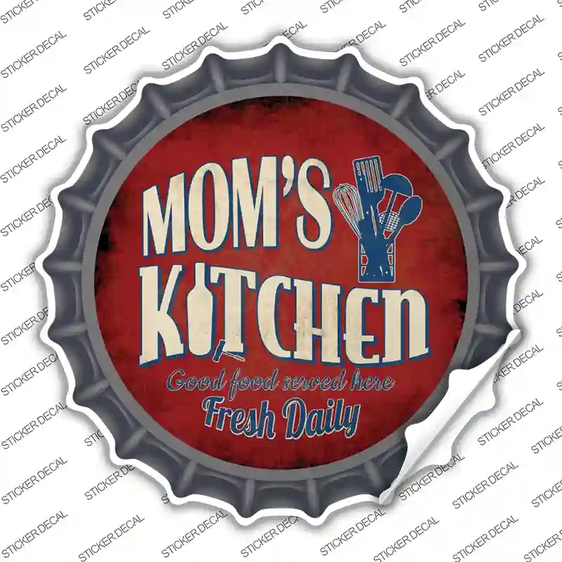 BC-849s-S Moms Kitchen Novelty Bottle Cap Sticker Decal - Small
